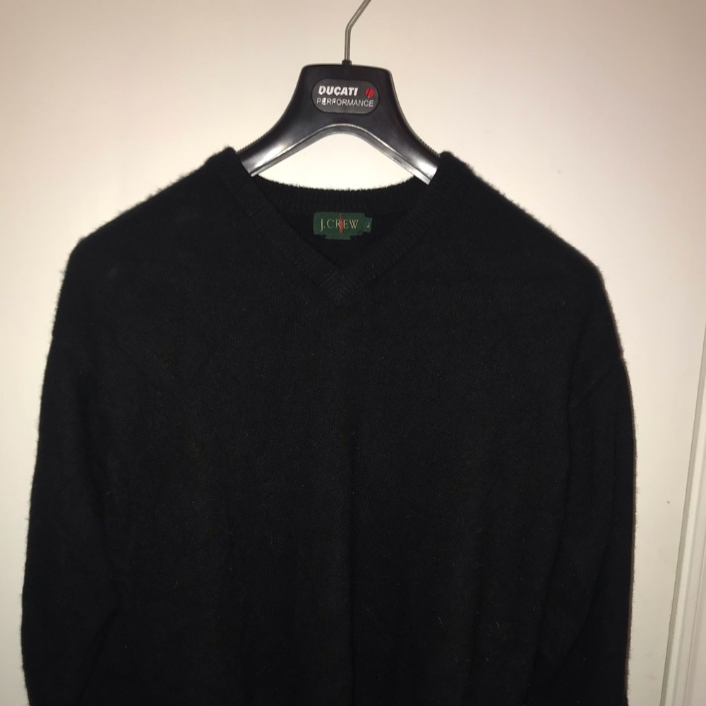 J. Crew navy V Neck Cashmere sweater